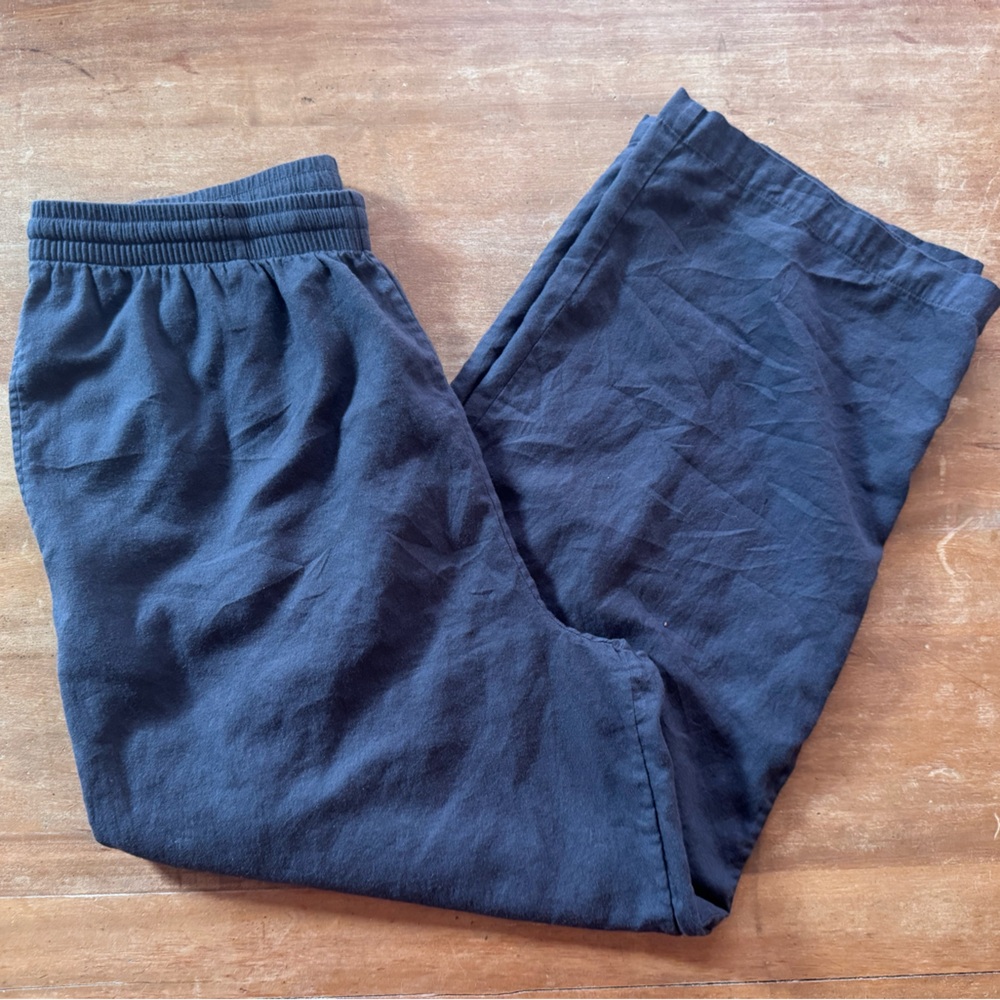 SKIMS Black Wide Leg Pants